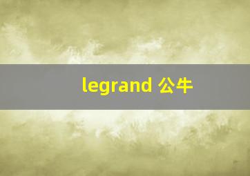 legrand 公牛